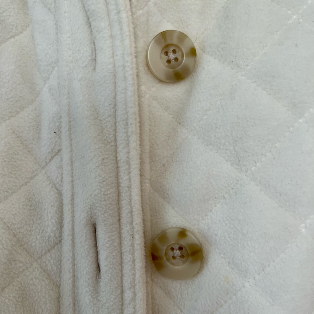 Cream Quilted Coat - Picture 3 of 5